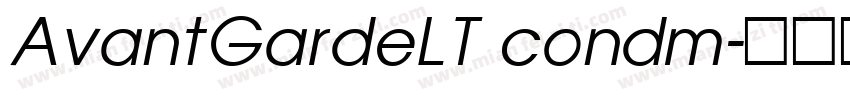 AvantGardeLT condm字体转换